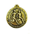 2.5" Stock Cast Medal Male And Female Runner